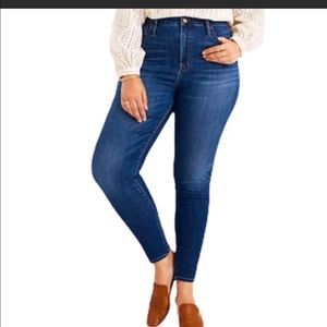 Madewell 10” High Rise Skinny Denim/Jean’s Size 32 EUC